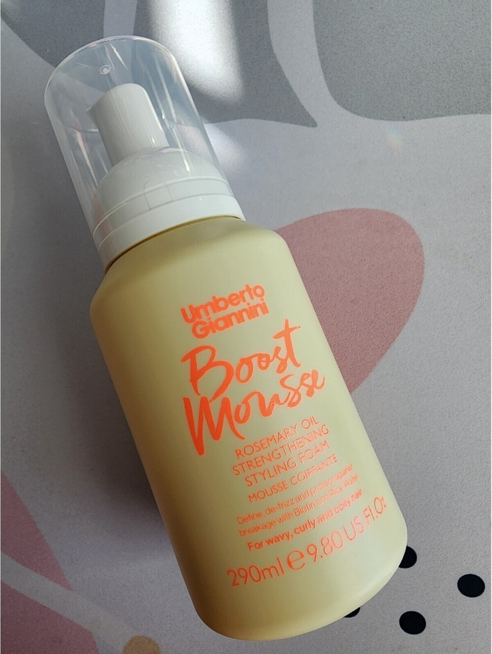 Umberto Giannini Boost Mousse Rosemary Oil Strengthening Styling Foam 290ml